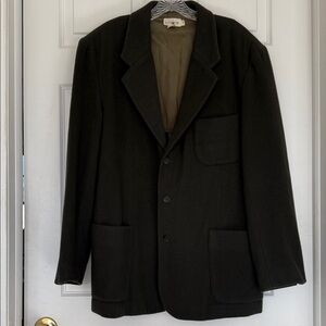 Vintage Men’s J. Crew Olive Wool Blend Jacket Blazer Large